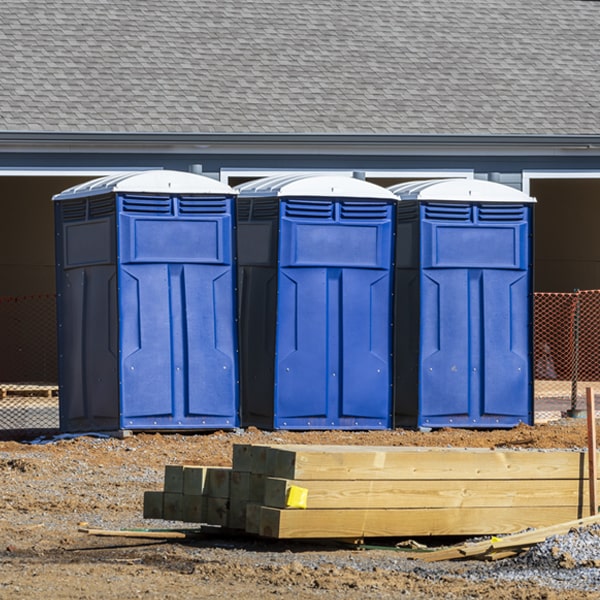 how often are the porta potties cleaned and serviced during a rental period in Hamlin WV